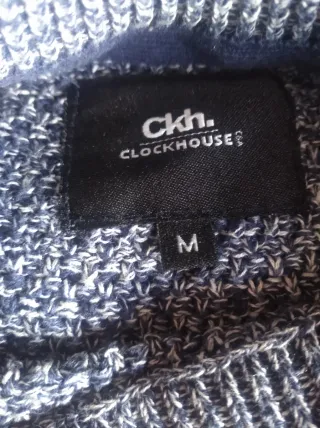 Jersey de rayas azul y gris