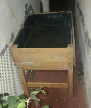 Jardinera de madera huerto