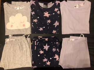 Lote 4 pijamas niña 10-11 años