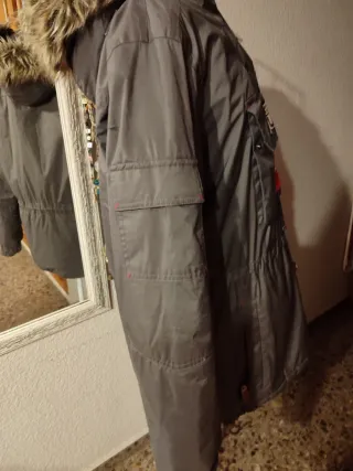 Chaqueta Norway caqui con Capucha