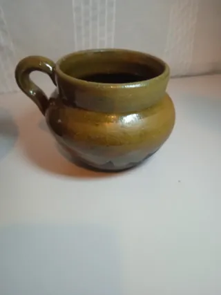 Juego de 2 jarrones de cerámica antiguos