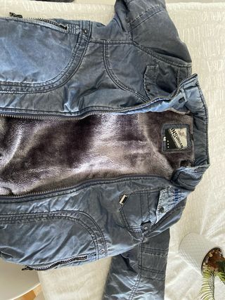 Cazadora aviador gris