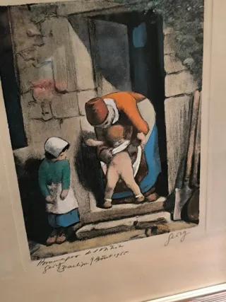 Grabado JF Millet 1955