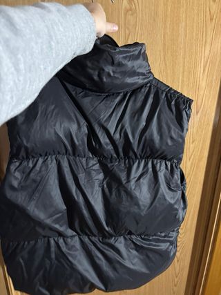 Chaleco negro acolchado unisex Talla XS