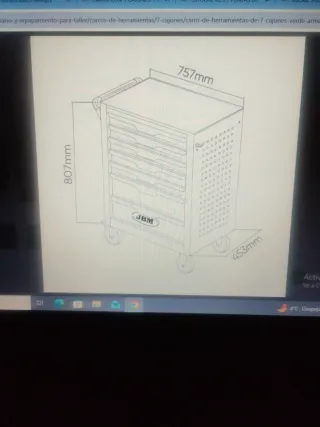 Carro de herramientas JBM