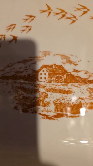 Vassoio ovale Mulino Bianco Ceramica rif 1