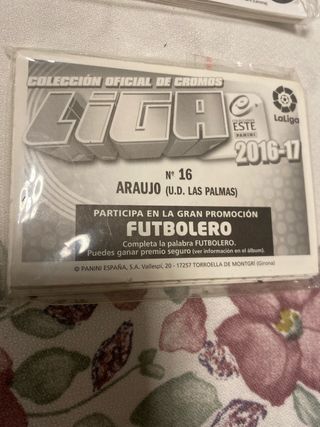 Cromo Panini Liga 2016-17 - Araujo Nº 16