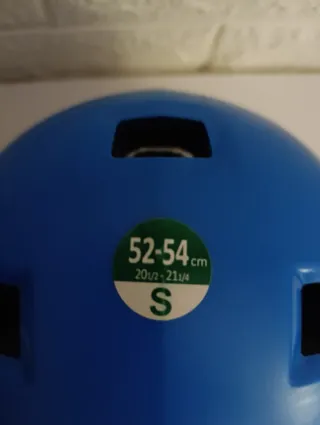 Casco infantil Oxelo, (talla S y color azul).