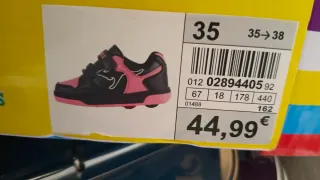 Zapatillas niña con ruedas talla 35