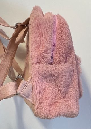 Zaino peluche rosa bambina