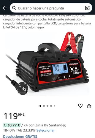Cargador Inteligente Batería 12V/24V