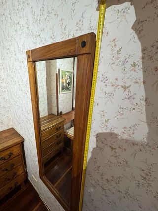 Espejo de madera vintage