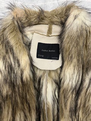 Giubbotto Zara Basic Pellicce e Camoscio Taglia S