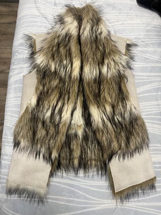 Giubbotto Zara Basic Pellicce e Camoscio Taglia S