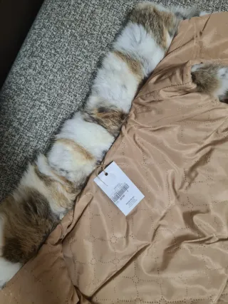 Chaleco de piel multicolor talla 44