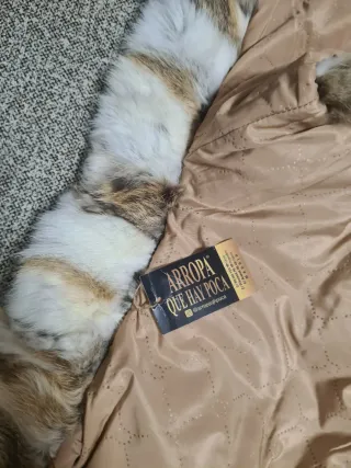 Chaleco de piel multicolor talla 44