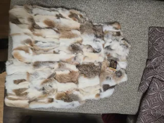 Chaleco de piel multicolor talla 44