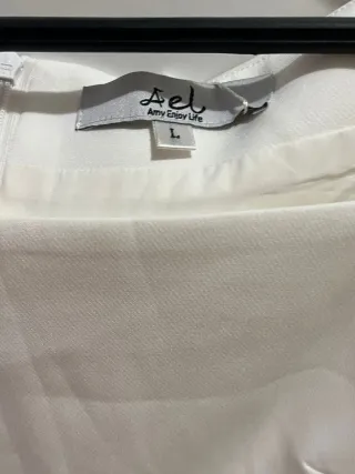 Vestido blanco casual Ael talla L