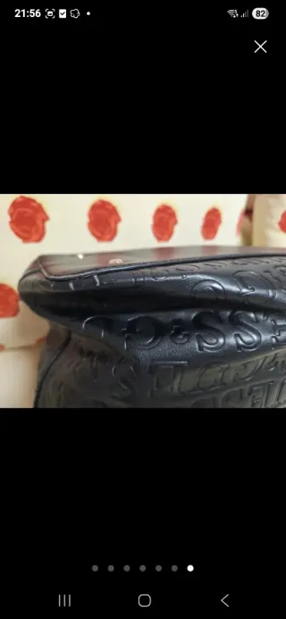 Bolso Guess Negro Logo Repetido