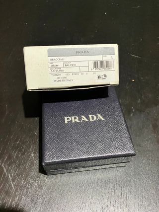 Bracciale Prada Saffiano Baltico Uomo Taglia L
