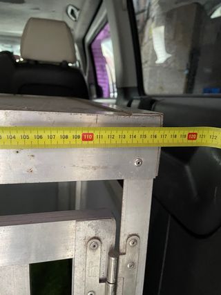 Transportín Perro Coche Gris/Plata