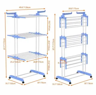 Tendedero Plegable Acero Inoxidable