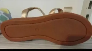Sandalias doradas mujer talla 38