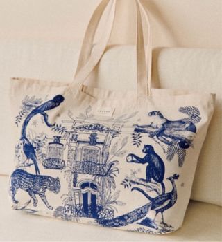 Sezane X Vanity Fair Borsa Tote Cotone