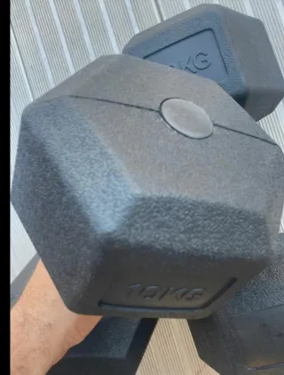 Mancuernas 10kg Hexagonales