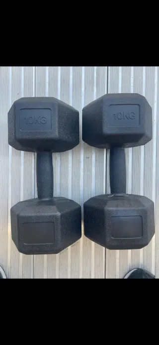Mancuernas 10kg Hexagonales