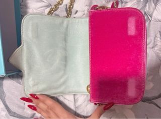Borsa Chiara Ferragni Velluto Rosa