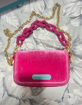Borsa Chiara Ferragni Velluto Rosa