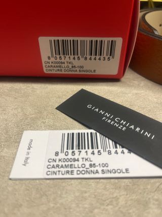 Cinturón Gianni Chiarini Piel Marrón Nuevo