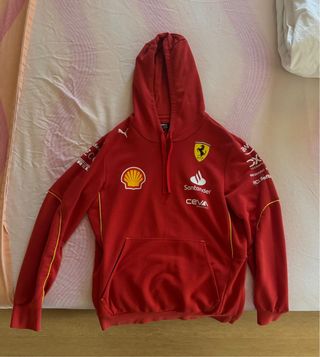 Felpa Ferrari Puma Uomo Taglia S Rossa