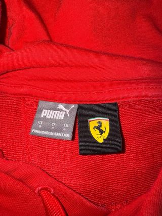 Felpa Ferrari Puma Uomo Taglia S Rossa