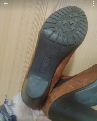 Botines Umber piel camel talla 37