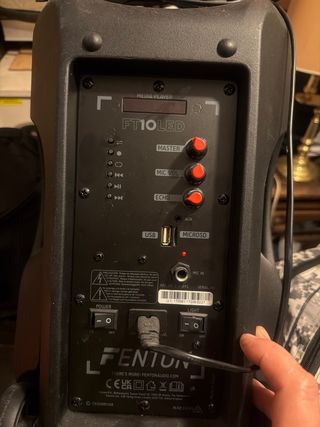 Altavoz Fenton Negro con Micrófono