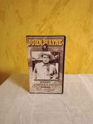 VHS John Wayne Randy Cabalga Solo Western Español