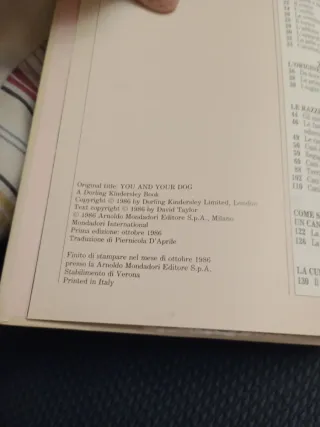 Libro: 'Il mio cane' edizioni Oscar Mondadori
