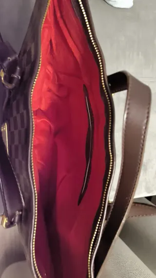 Bolso Louis Vuitton Marrón y Dorado. Original