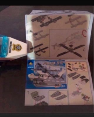 Helicóptero Policía  Montado + Instrucciones