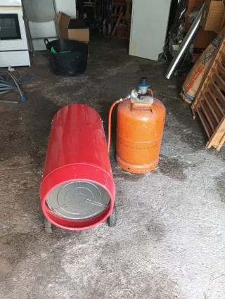 Estufa Industrial Roja y Naranja