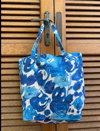Borsa Tote Vogue Blu Azzurra Cotone