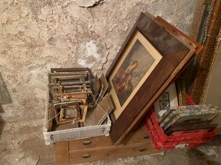 Marcos antiguos madera y metal