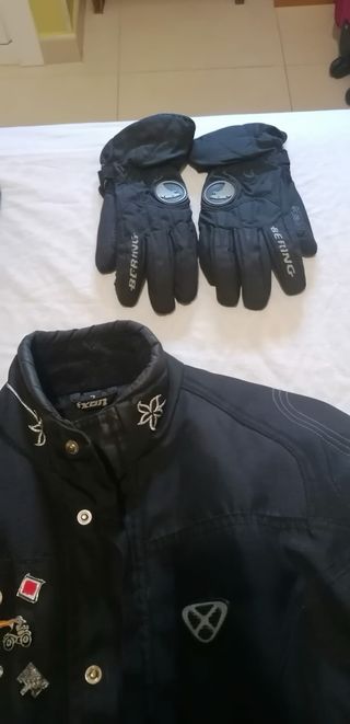 Traje Moto Mujer Ixon Botas Guantes