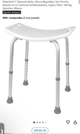 Taburete Baño Mobiclinic Regulable san fermin