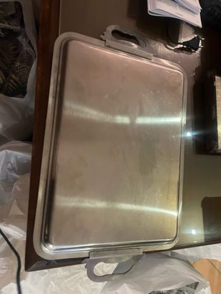 Piatto da portata effetto argento