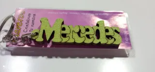 LLAVERO NOMBRE Mercedes Glitter