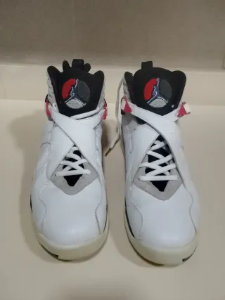 Jordan Retro 8 Blanco Rojo