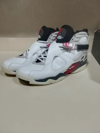 Jordan Retro 8 Blanco Rojo